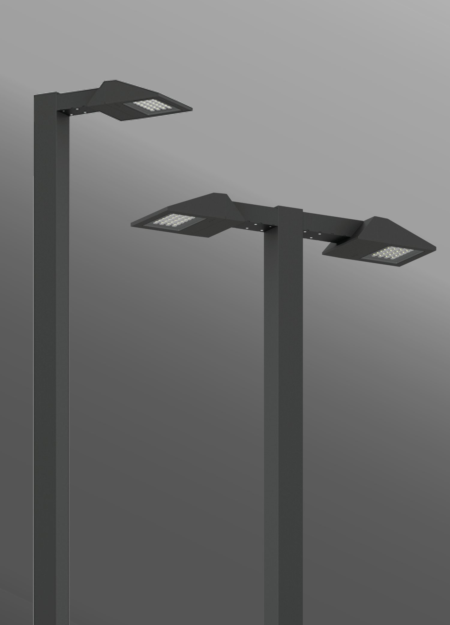 Click to view Ligman Lighting's Vekter Area Light Extended Arm (model UVK-900XX).